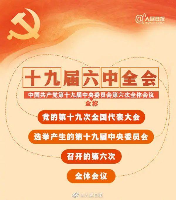 敲黑板！十九屆六中全會知識點(diǎn)來了