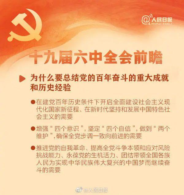 敲黑板！十九屆六中全會知識點(diǎn)來了